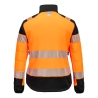 Veste baffle hybride haute visibilité femme classe 1 Orange/noir – Portwest T171