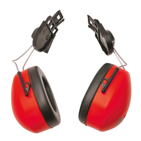 Coquilles antibruit adaptables pour casque de chantier Rouge – Portwest PW42