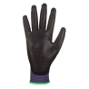 Gant enduit PU tactile pour écran assemblage électronique Violet/noir – Portwest A195