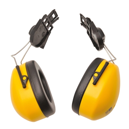 Coquilles antibruit adaptables pour casque de chantier Jaune – Portwest PW42