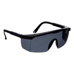 Lunettes de protection classiques polycarbonate monobloc Fumé/noir/orange – Portwest PW33