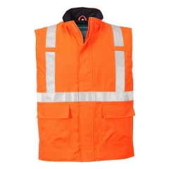 Bodywarmer haute visibilité ignifugé antistatique multirisque Orange – Portwest S776