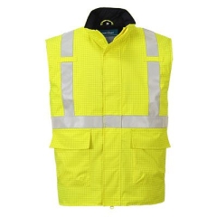 Bodywarmer haute visibilité ignifugé antistatique multirisque Jaune – Portwest S776