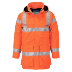 Veste de pluie hi-vis multirisque ignifugée antistatique Orange – Portwest S774