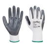 Gant nylon enduit nitrile résistance abrasion Flexo Grip Gris/blanc – Portwest A310