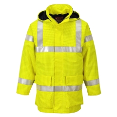 Veste de pluie hi-vis multirisque ignifugée antistatique Jaune – Portwest S774