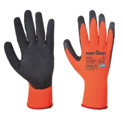 Gant thermique enduit latex travaux extérieurs grand froid Orange/noir – Portwest A140