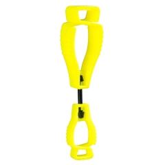 Pince pour gants diélectrique sans métal grande griffe 20 cm Jaune – Portwest A002, lot de 40