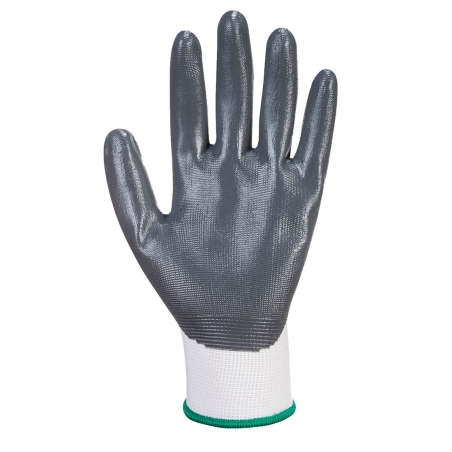 Gant nylon enduit nitrile résistance abrasion Flexo Grip Gris/blanc – Portwest A310