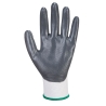 Gant nylon enduit nitrile résistance abrasion Flexo Grip Gris/blanc – Portwest A310