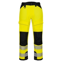 Pantalon travail en hauteur haute visibilité PW3 Jaune/noir – Portwest T142