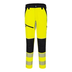Pantalon stretch haute visibilité bandes réfléchissantes PW3 Jaune/noir – Portwest T140