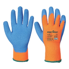 Gant froid enduit latex crêpé doublure acrylique Orange/bleu – Portwest A145