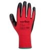 Gant nylon enduit nitrile résistance abrasion Flexo Grip Rouge/noir – Portwest A310