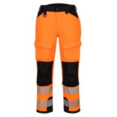 Pantalon travail en hauteur haute visibilité PW3 Orange/noir – Portwest T142