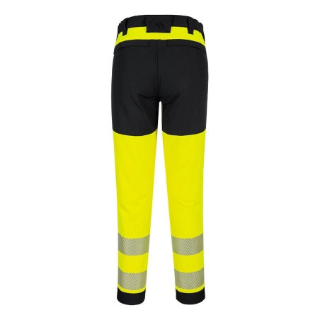 Pantalon stretch haute visibilité bandes réfléchissantes PW3 Jaune/noir – Portwest T140