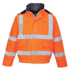 Blouson pilote haute visibilité imperméable ignifugé antistatique Orange – Portwest S773