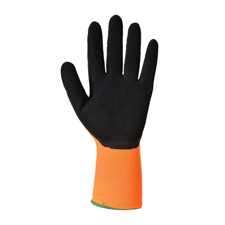 Gant de travail haute visibilité enduit mousse latex Orange/noir – Portwest A340