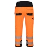 Pantalon travail en hauteur haute visibilité PW3 Orange/noir – Portwest T142
