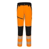 Pantalon stretch haute visibilité bandes réfléchissantes PW3 Orange/noir – Portwest T140