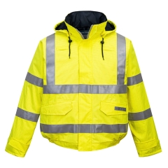 Blouson pilote haute visibilité imperméable ignifugé antistatique Jaune – Portwest S773