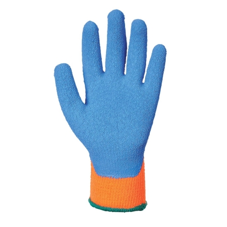 Gant froid enduit latex crêpé doublure acrylique Orange/bleu – Portwest A145
