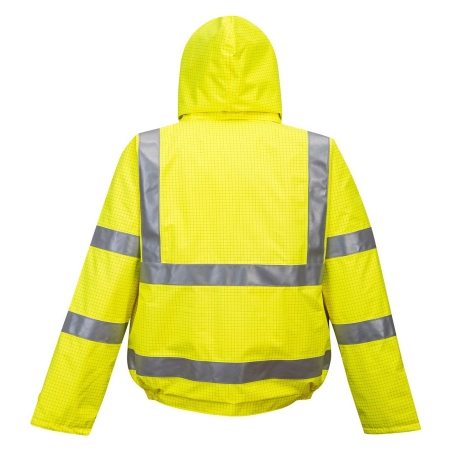 Blouson pilote haute visibilité imperméable ignifugé antistatique Jaune – Portwest S773