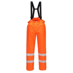 Pantalon de pluie haute visibilité ignifugé antistatique non doublé Orange – Portwest S780