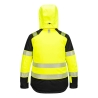 Parka haute visibilité femme grand froid imperméable PW3 Jaune/noir – Portwest T162