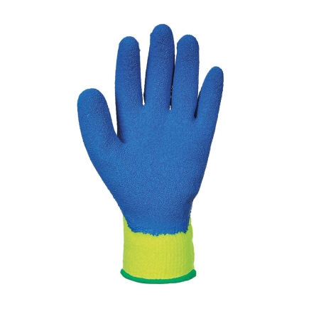 Gant froid enduit latex crêpé doublure acrylique Jaune/bleu – Portwest A145