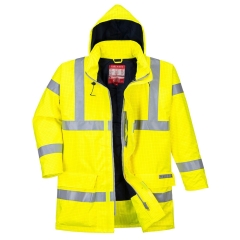 Parka haute visibilité multirisque antistatique retardateur de flamme Jaune – Portwest S778