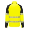Sweatshirt haute visibilité zippé 1/4 classe 2 Jaune/noir – Portwest T172