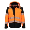 Veste de pluie haute visibilité imperméable 3 couches classe 2 Orange/noir – Portwest T166