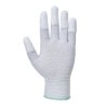 Gant antistatique bout de doigts enduit PU nylon carbone Gris – Portwest A198