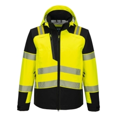 Veste de pluie haute visibilité imperméable 3 couches classe 2 Jaune/noir – Portwest T166