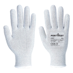 Gant antistatique polyester fibres de carbone ESD Gris – Portwest A197