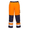 Pantalon haute visibilité multipoches genoux classe 2 Orange/marine – Portwest TX51