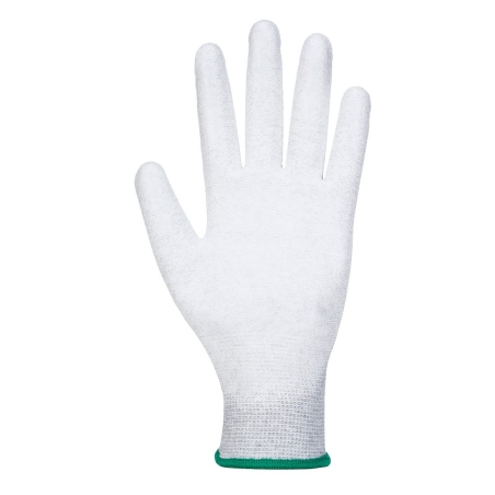 Gant paume enduite PU antistatique fibre de carbone Gris – Portwest A199