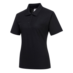 Polo de travail coupe femme personnalisable Noir – Portwest B209