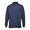 Polo manches longues col boutonné coton polyester Marine – Portwest B212