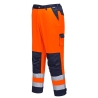 Pantalon haute visibilité multipoches genoux classe 2 Orange/marine – Portwest TX51