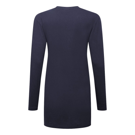 T-shirt femme coton coupe large manches longues Marine – Portwest B194