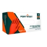 Gant jetable nitrile haute résistance 0.18mm boîte de 100 Orange – Portwest A930