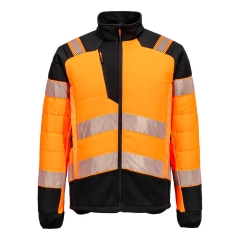 Veste hybride matelassée haute visibilité classe 2 Orange/noir – Portwest T170