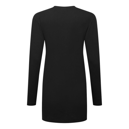 T-shirt femme coton coupe large manches longues Noir – Portwest B194
