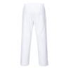 Pantalon de boulanger élastiqué sans poches hygiénique Blanc – Portwest 2208