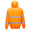 Sweat zippé à capuche haute visibilité classe 3 Orange – Portwest B305