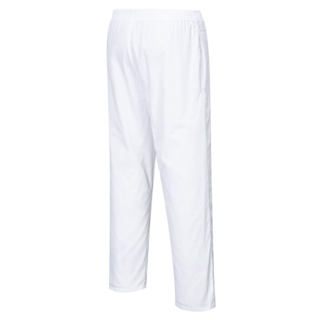 Pantalon de boulanger élastiqué sans poches hygiénique Blanc – Portwest 2208