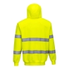 Sweat zippé à capuche haute visibilité classe 3 Jaune – Portwest B305