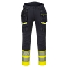 Pantalon poches flottantes haute visibilité classe 1 DX4 Jaune/noir – Portwest DX445